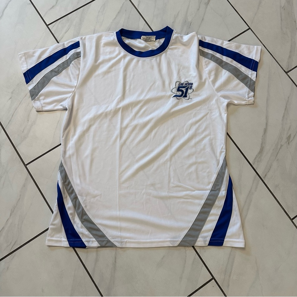 Las Vegas 51s Baseball Team Sports Breathable Men's T Short Sleeve Size XL EUC